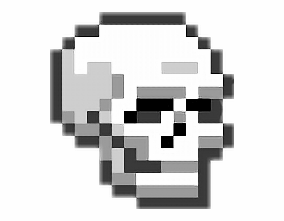 skull transparent pixel