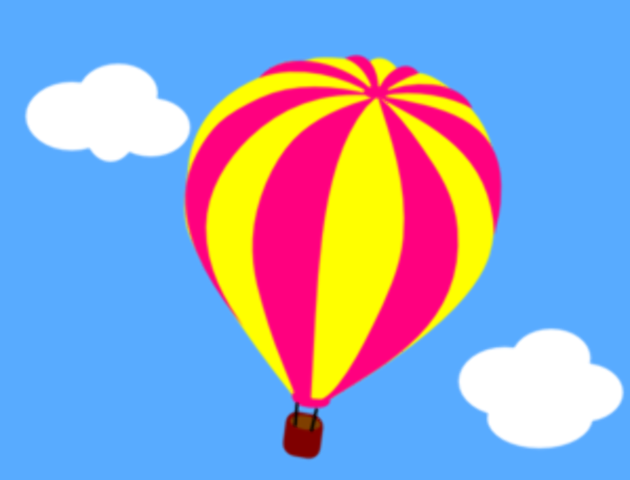 sky clipart hot air balloon