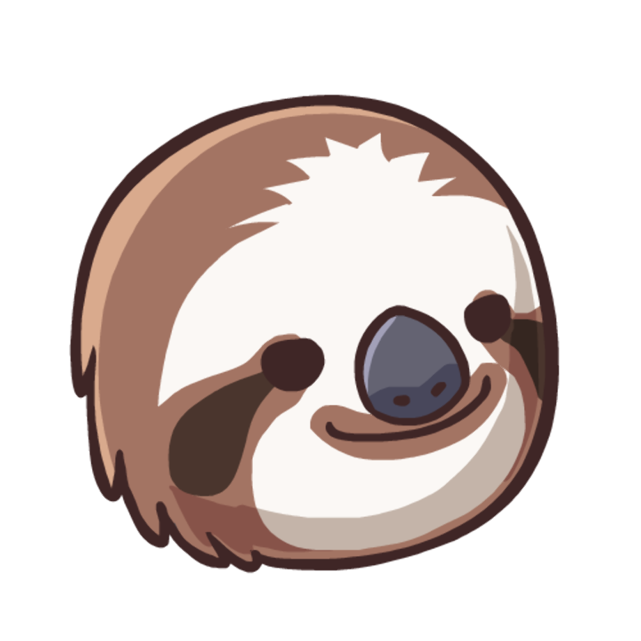 sloth clipart tiny