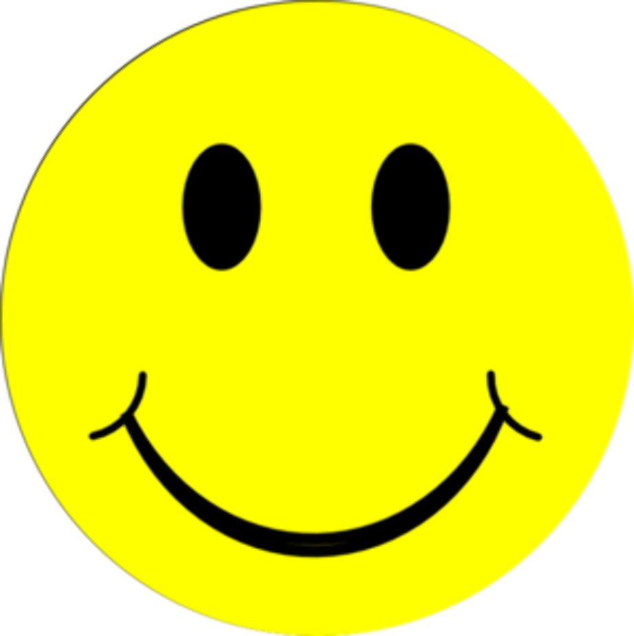 happy face clipart red