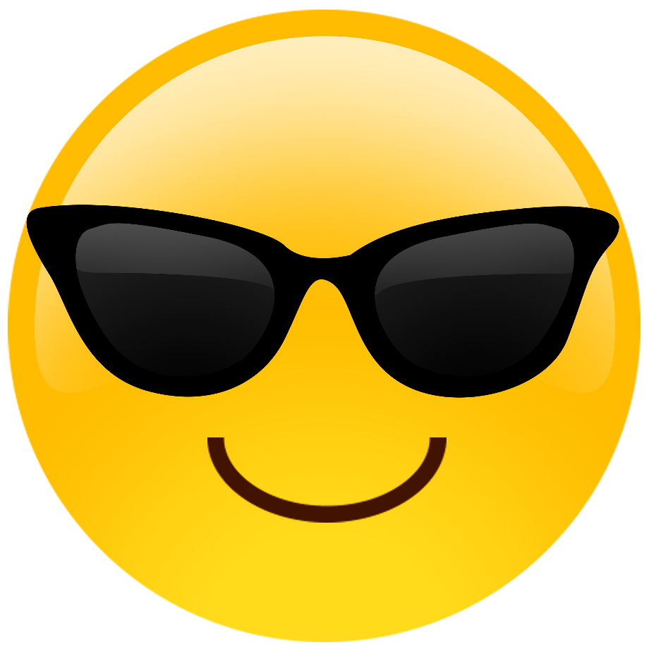 Download High Quality smiley  face clip art sunglasses 