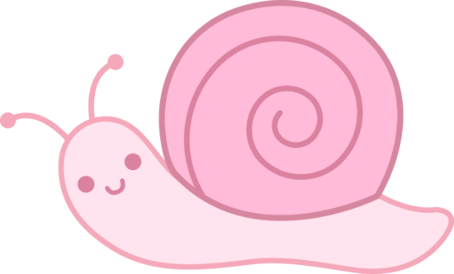 snail clipart pink