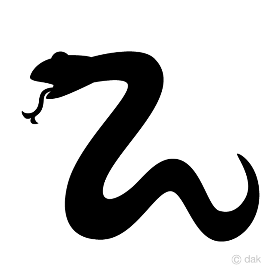 snake clipart silhouette