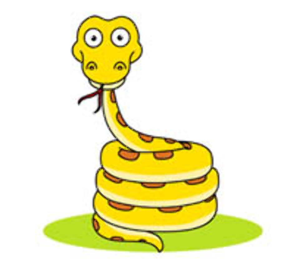 snake clipart coiled