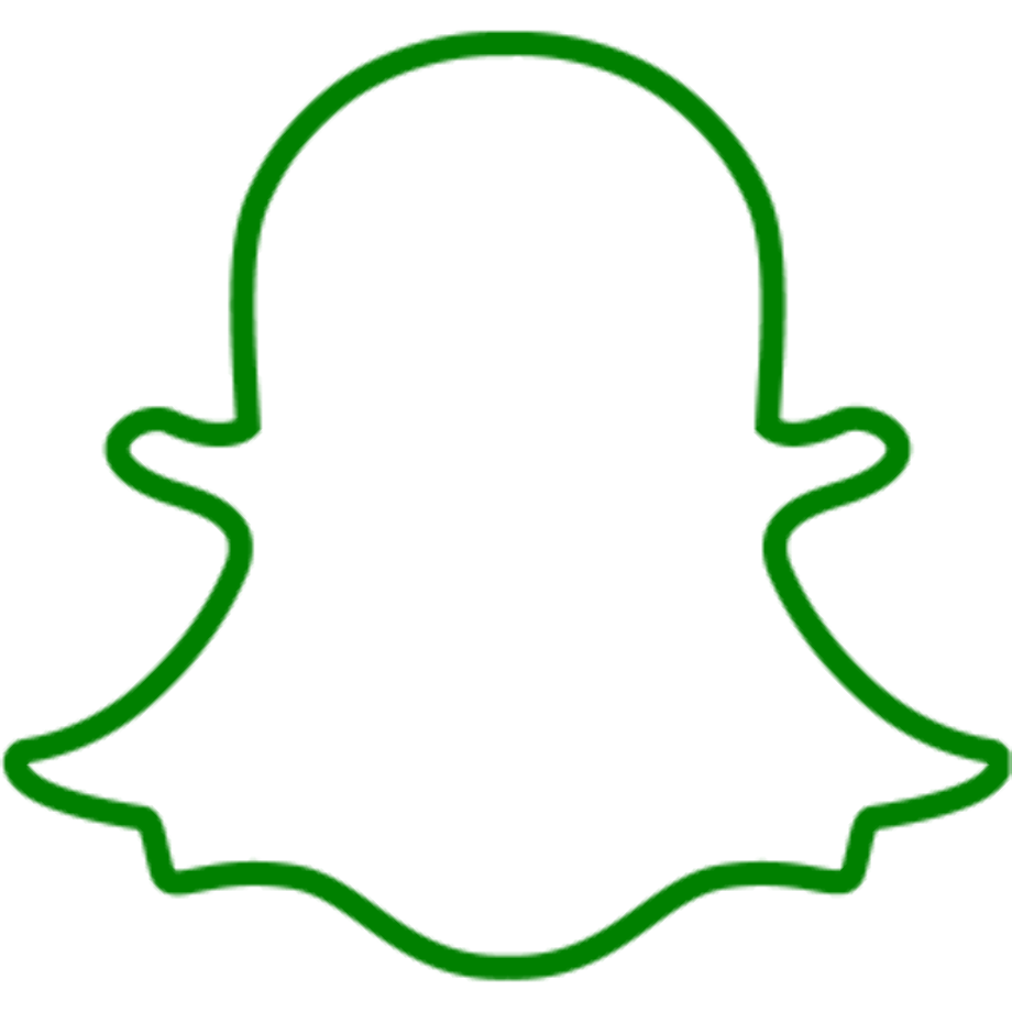 snapchat logo transparent green