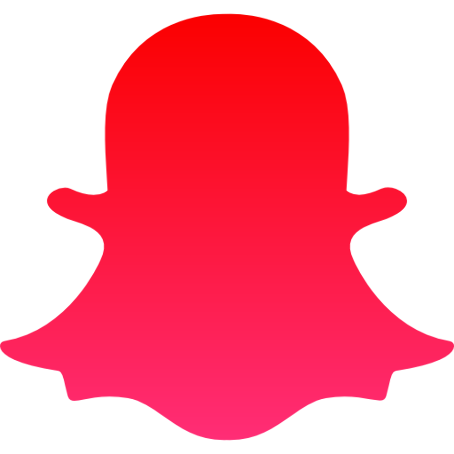 snapchat logo transparent red
