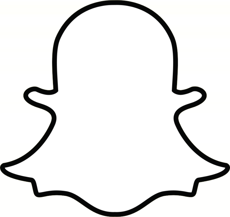 snap chat logo outline