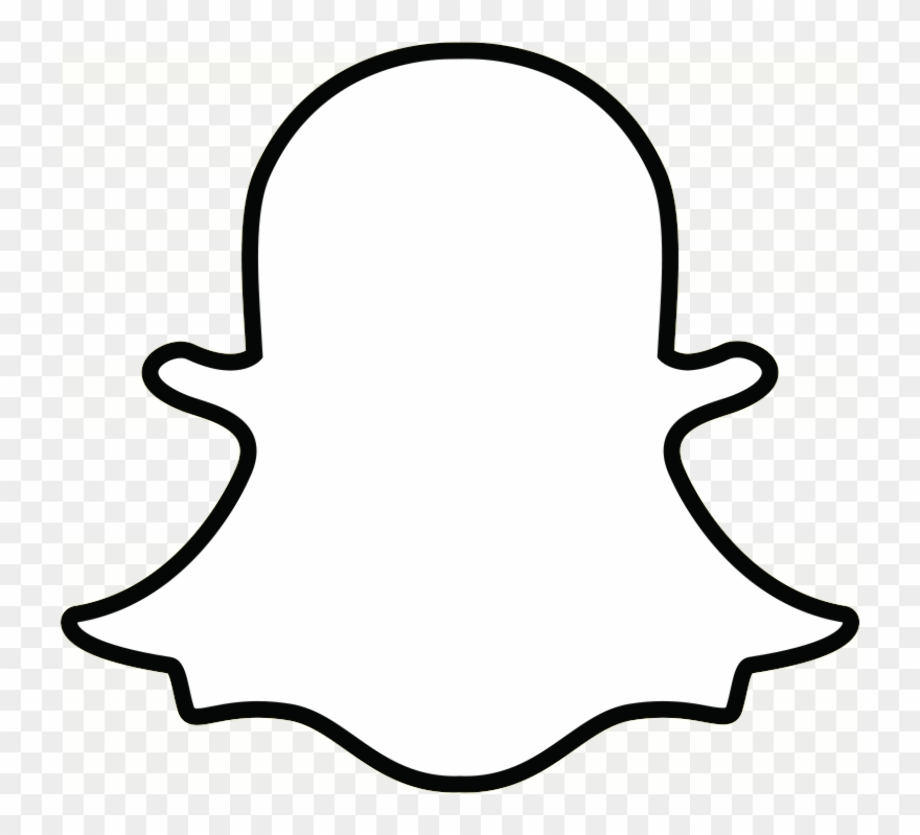 snapchat logo transparent white