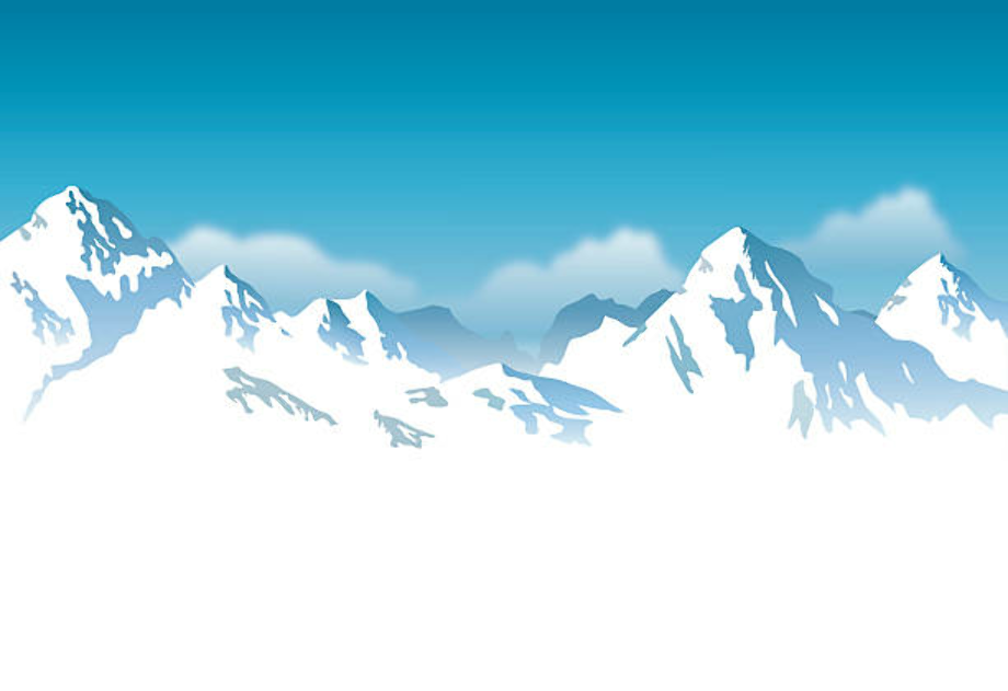 mountains clipart snow