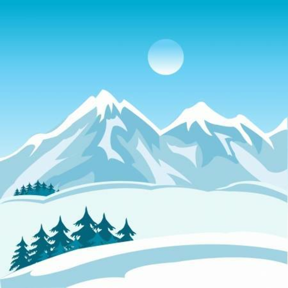 snow clipart mountain