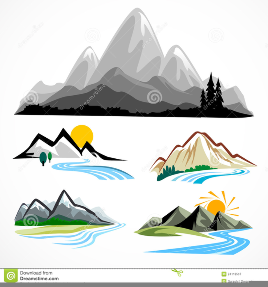 snow clipart mountain