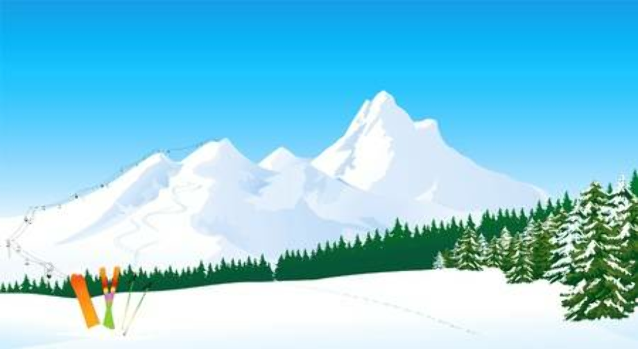 snow clipart mountain