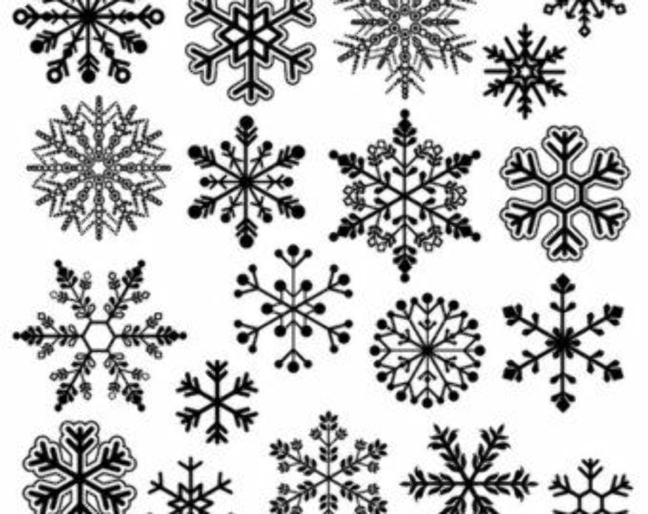 snowflake clipart black and white lace