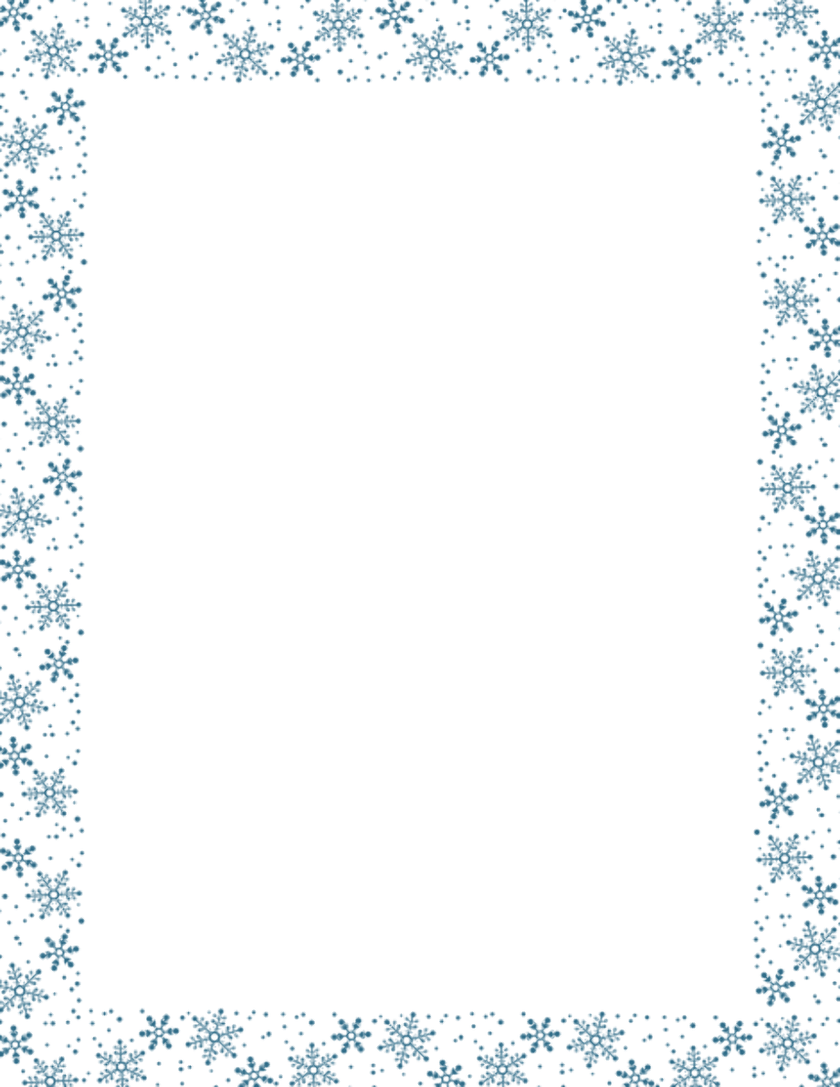 Рамка снежинки на прозрачном фоне