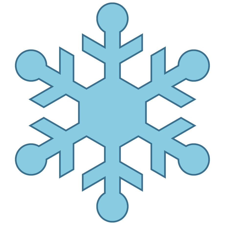 snowflake clipart vector