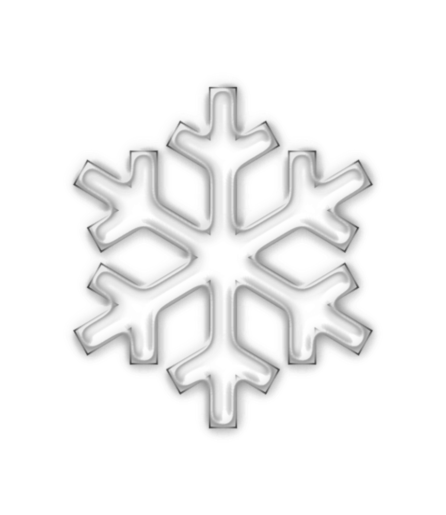 snowflake clipart black and white frozen