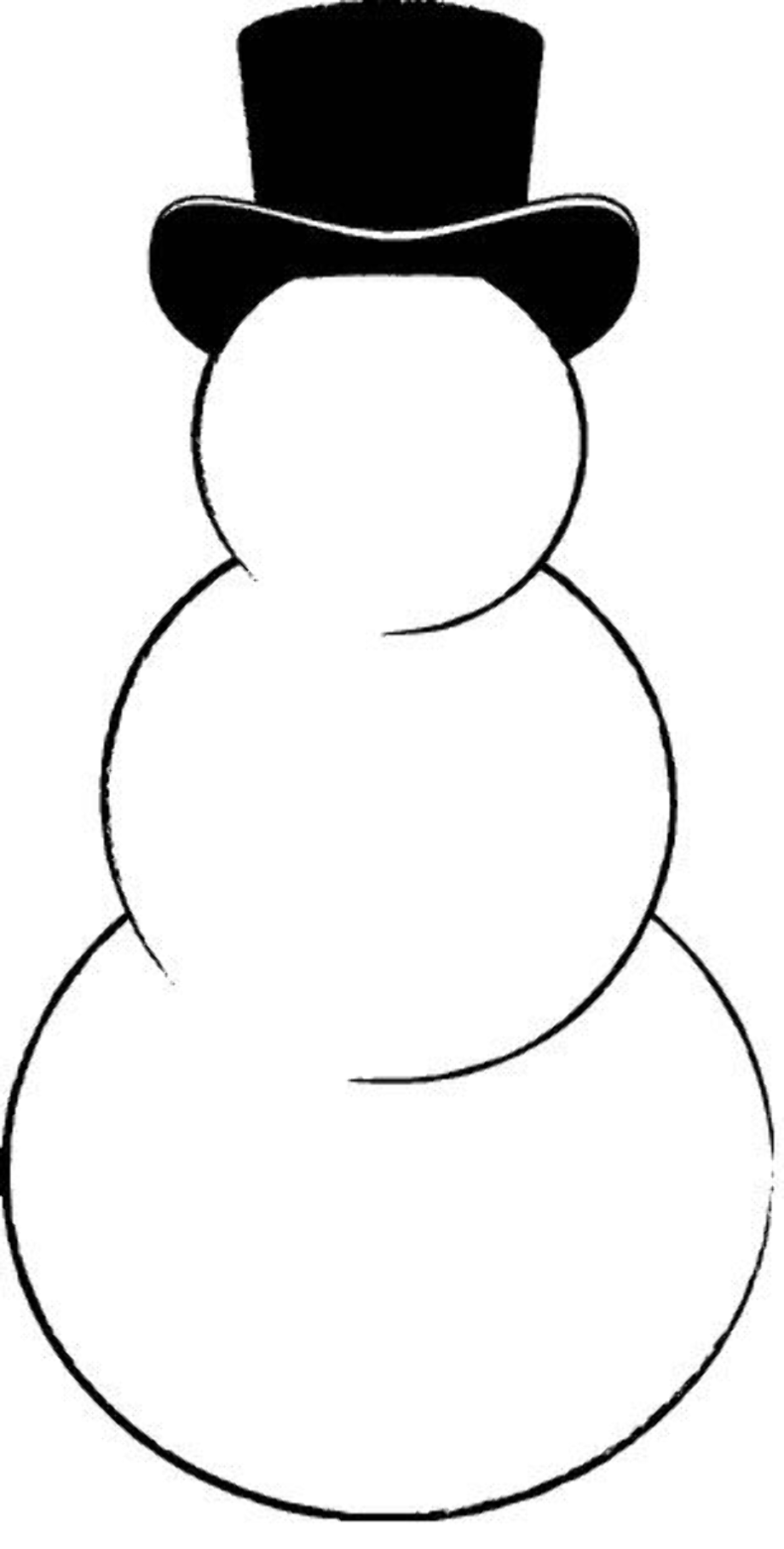 snowman clipart blank