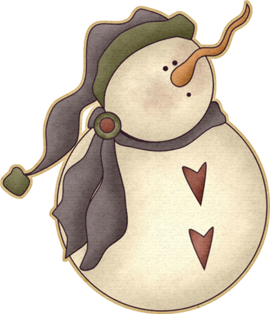 snowman clipart country