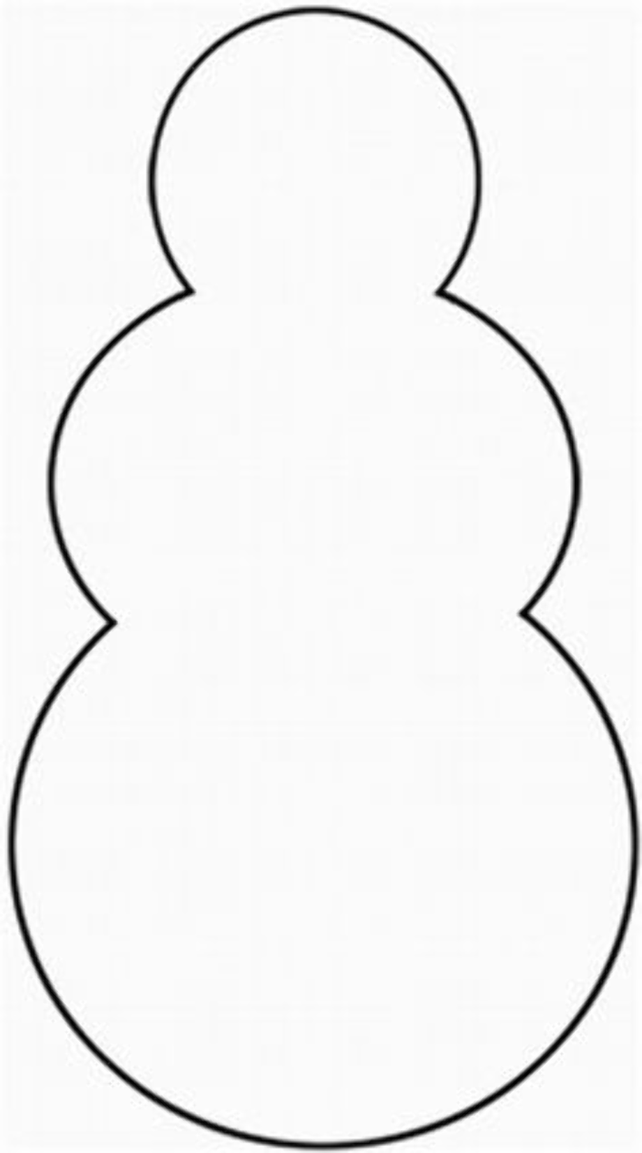 Snowman Outline Printable