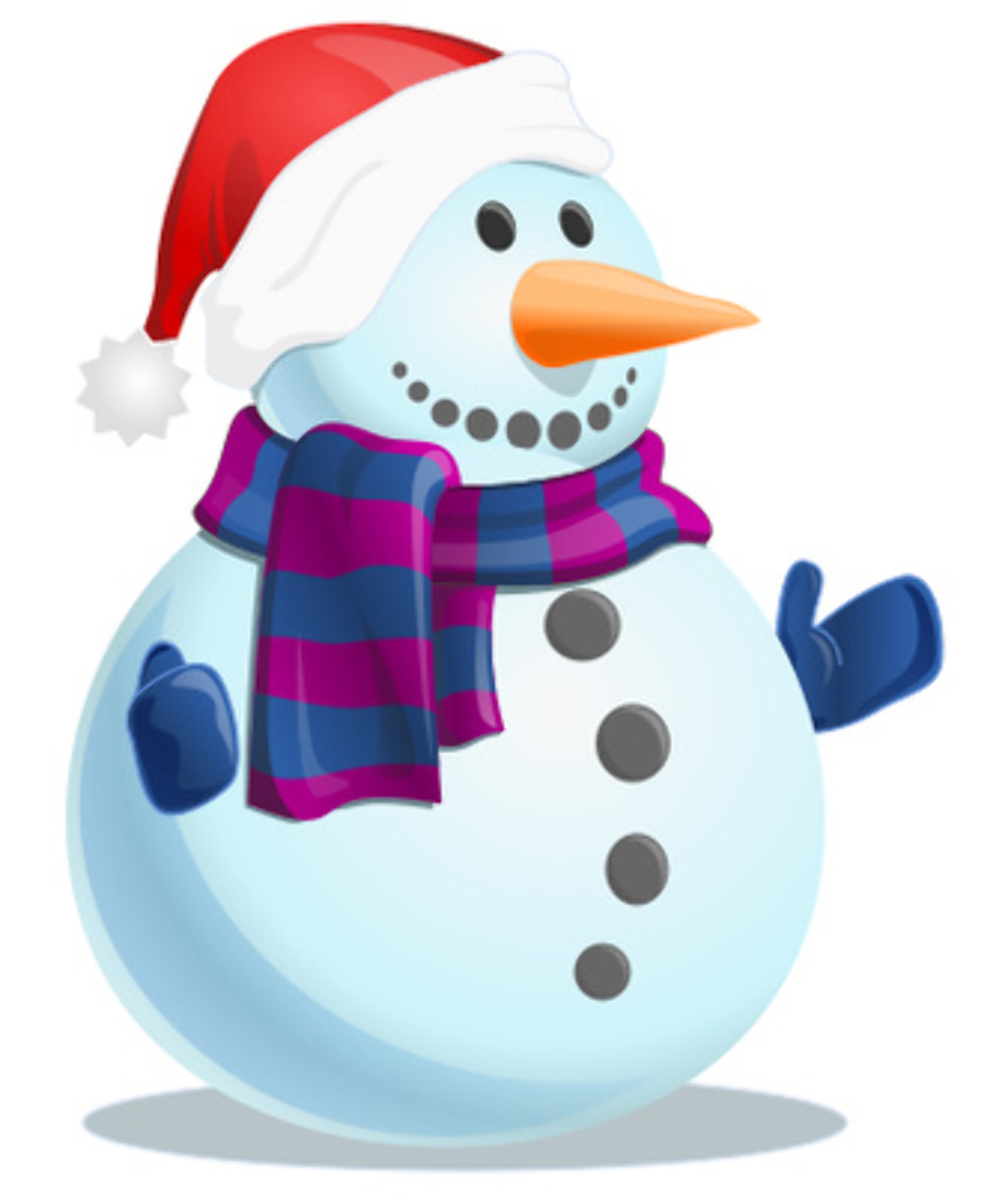 snowman clipart vector