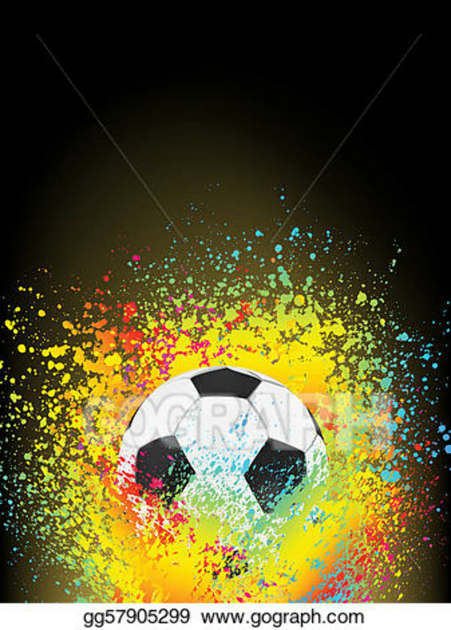 soccer ball clipart abstract