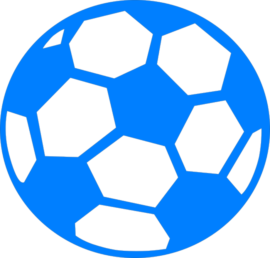 Soccer ball blue