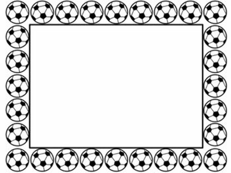 soccer clip art border