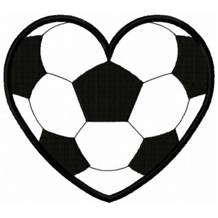 soccer ball clipart heart