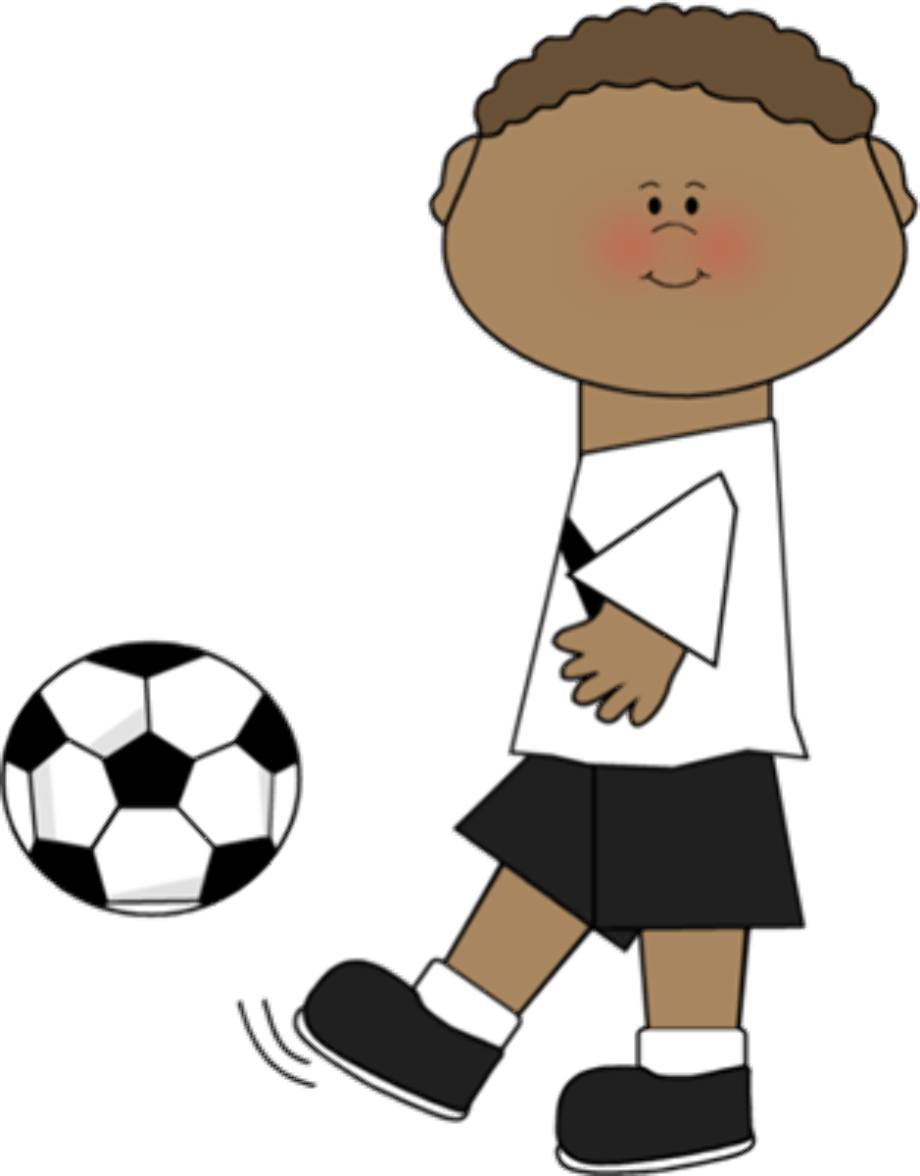 soccer clip art boy