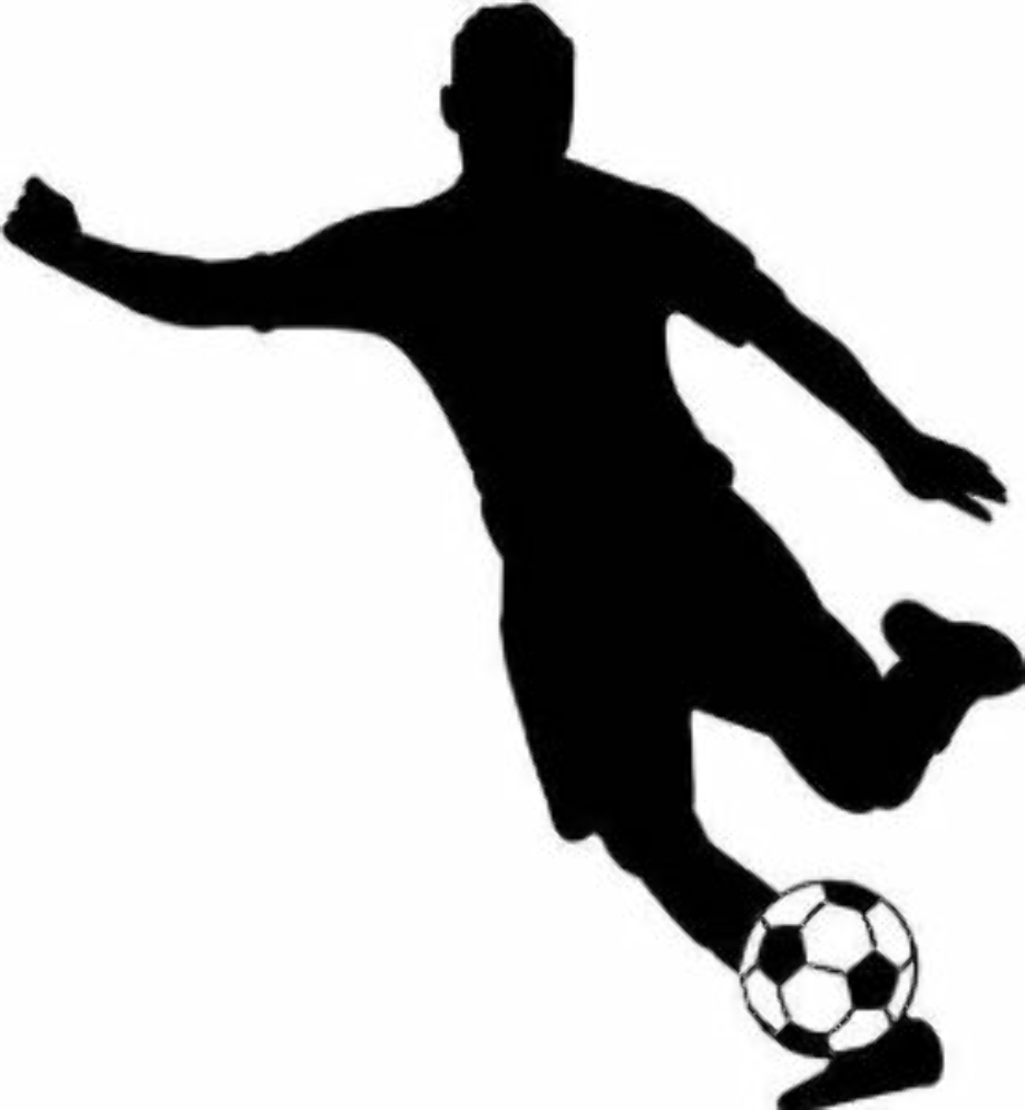 soccer clip art silhouette