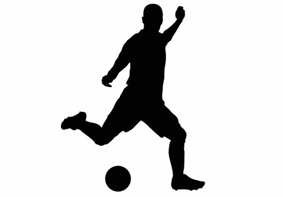 soccer clipart silhouette