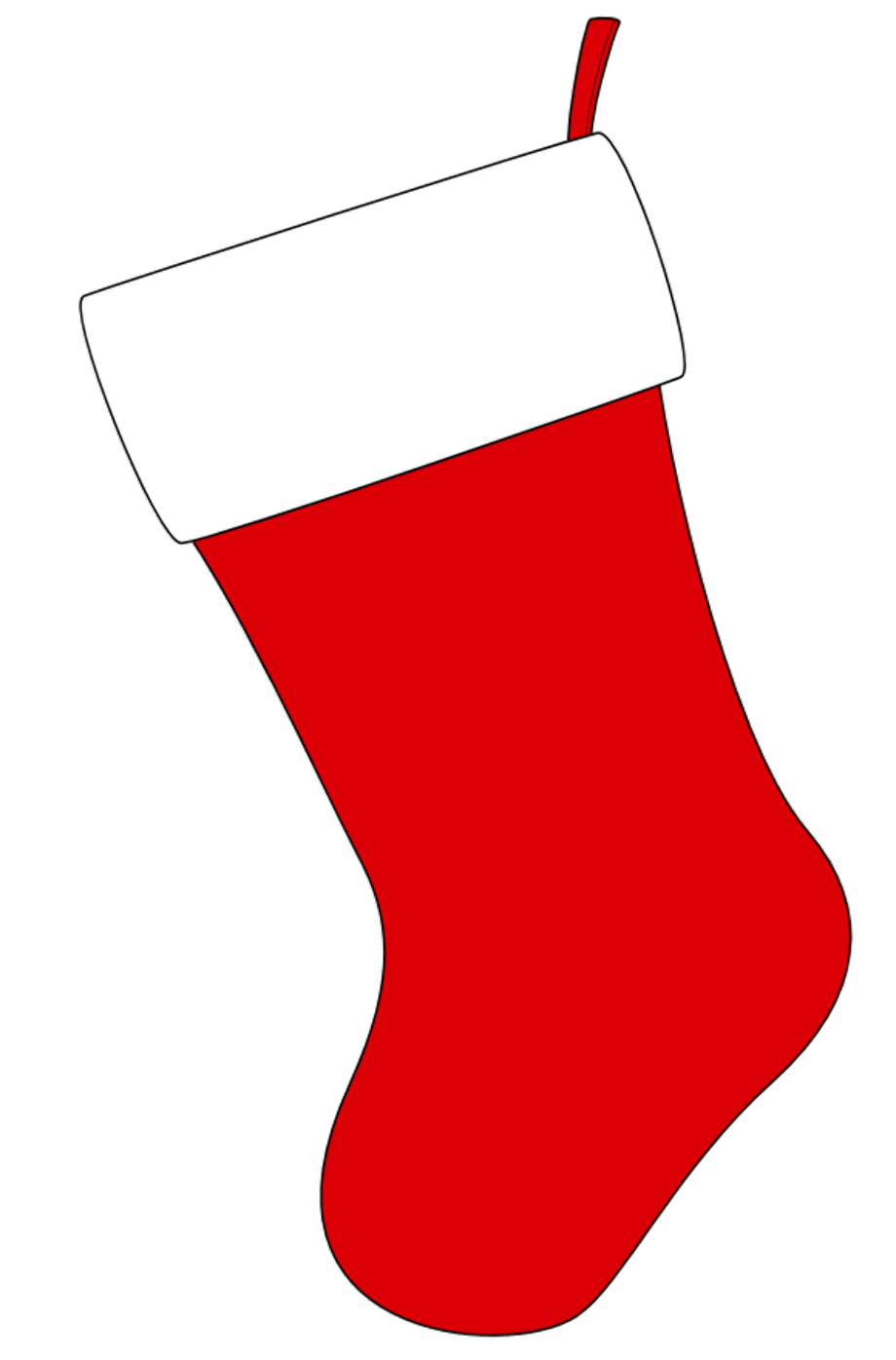 Stocking Outline Printable
