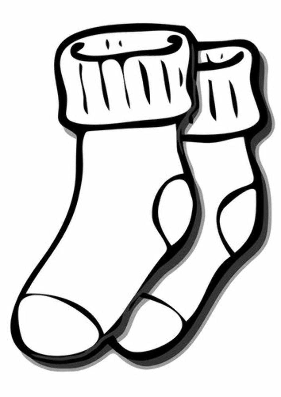 Download High Quality socks clipart coloring Transparent PNG Images ...