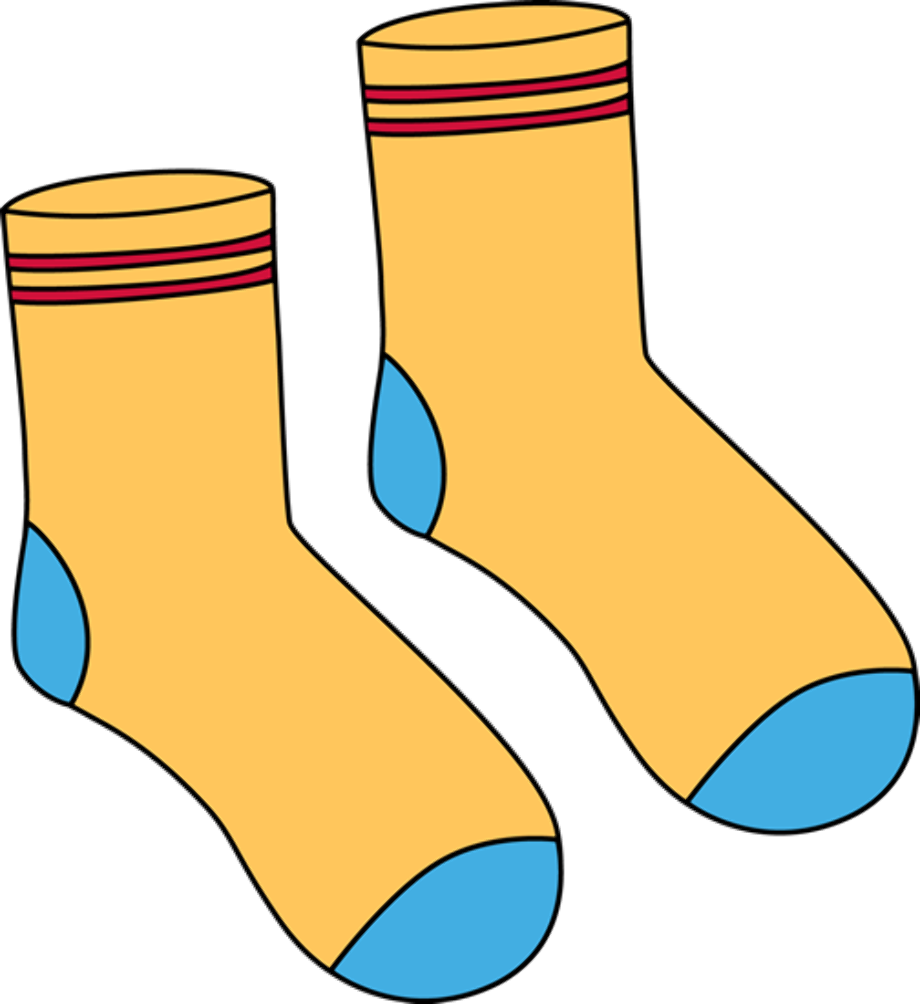 sock clipart pair