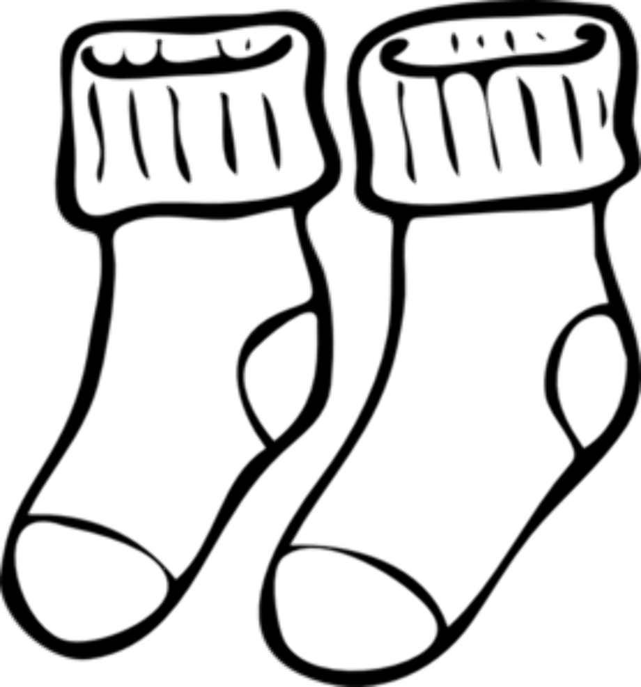 Download High Quality Socks Clipart Outline Transparent PNG Images