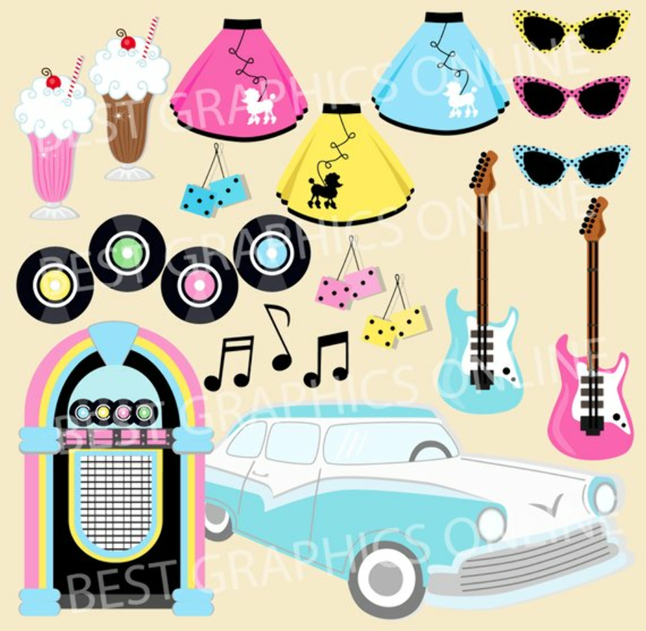 free clipart for commercial use 50's