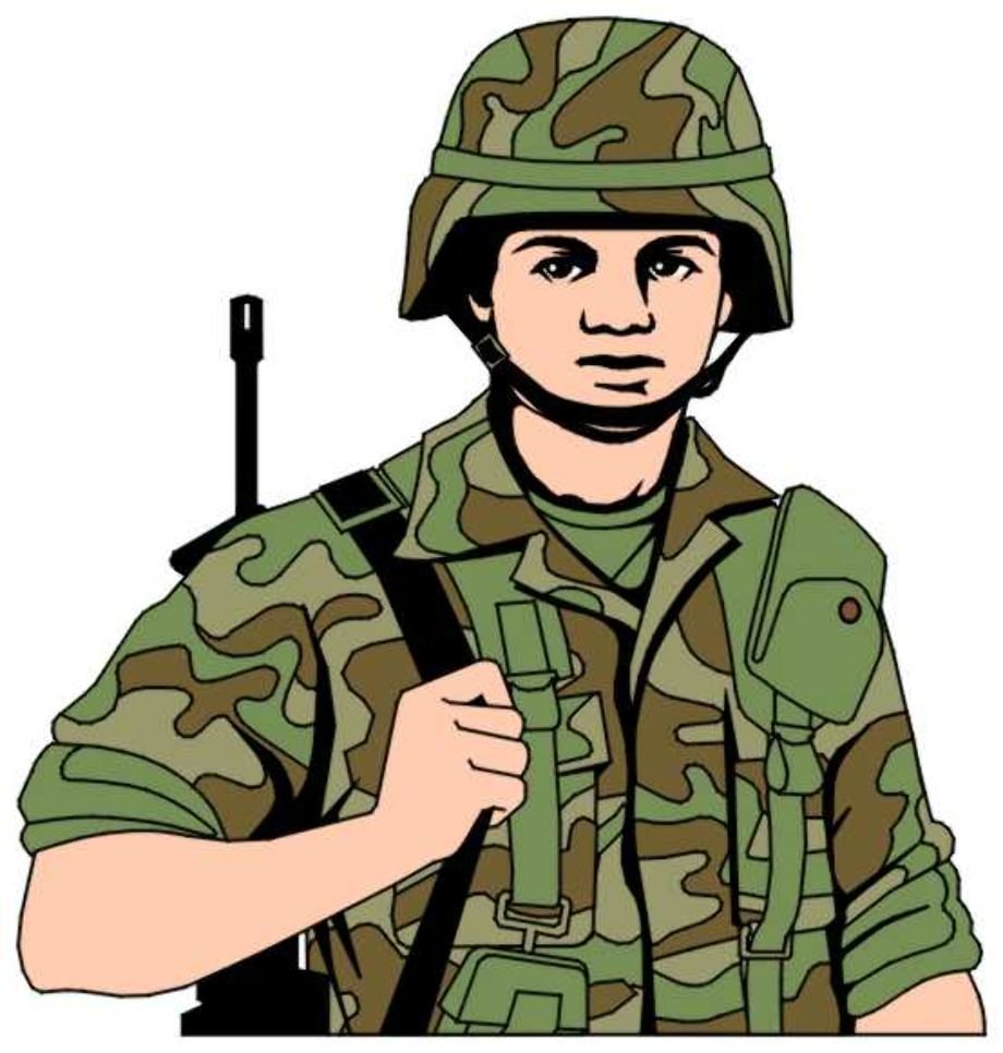 soldier clipart cartoon