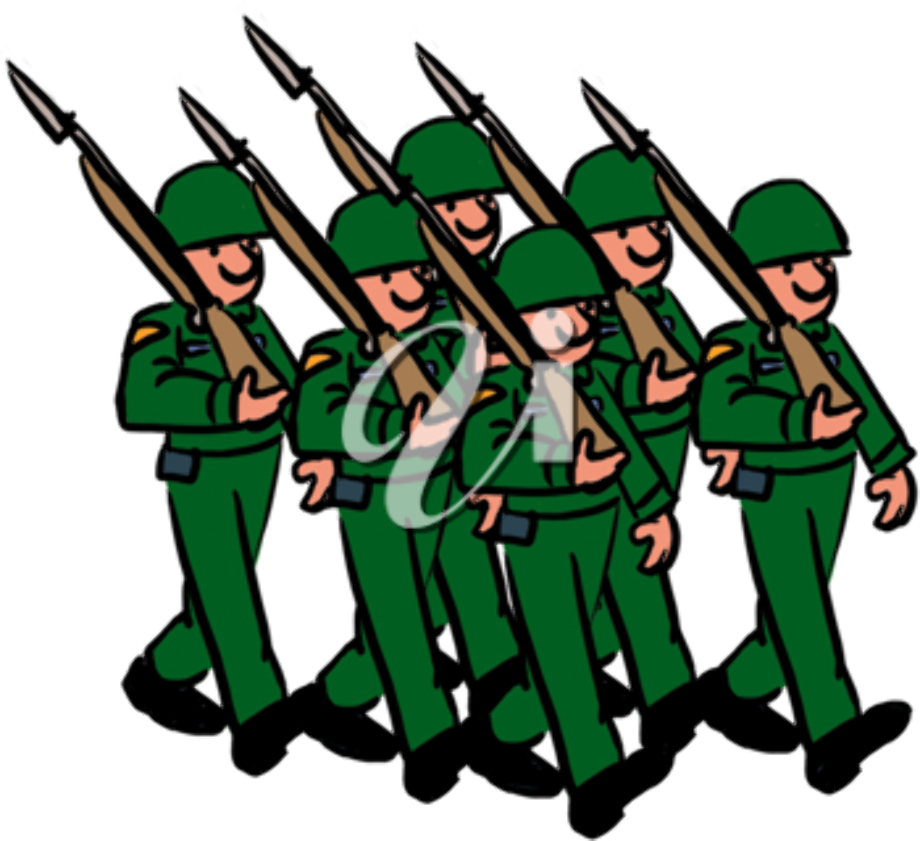 soldier clipart marching