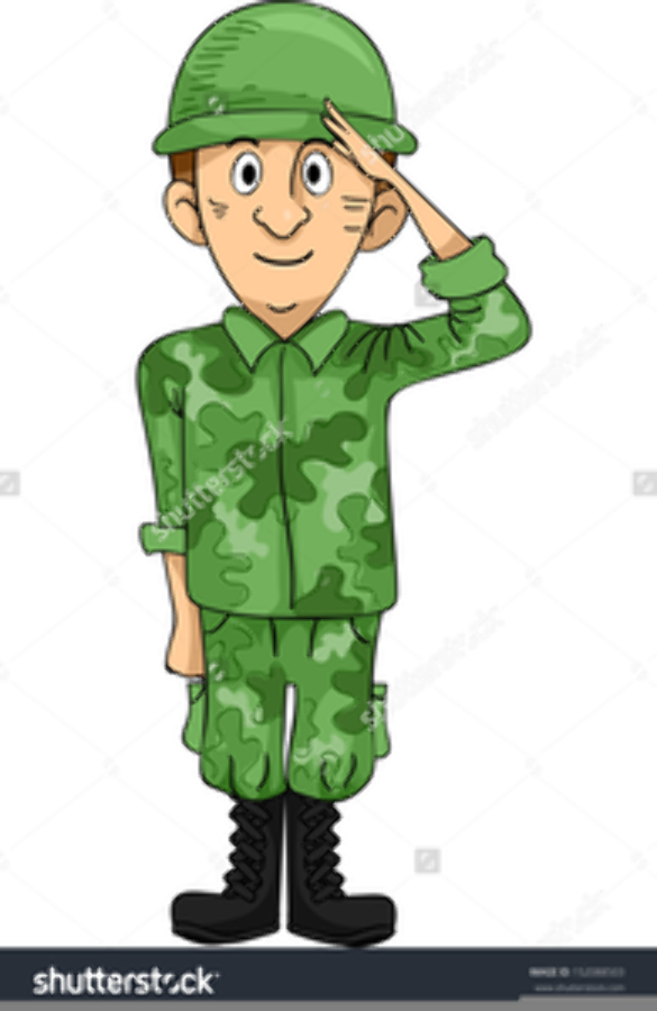 soldier clipart saluting