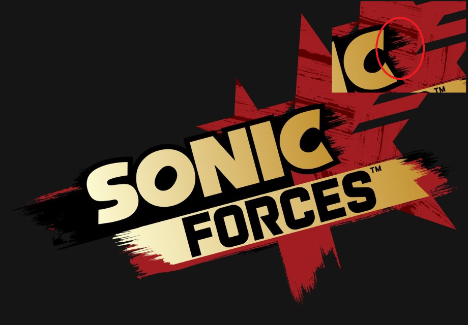 sonic forces logo fake
