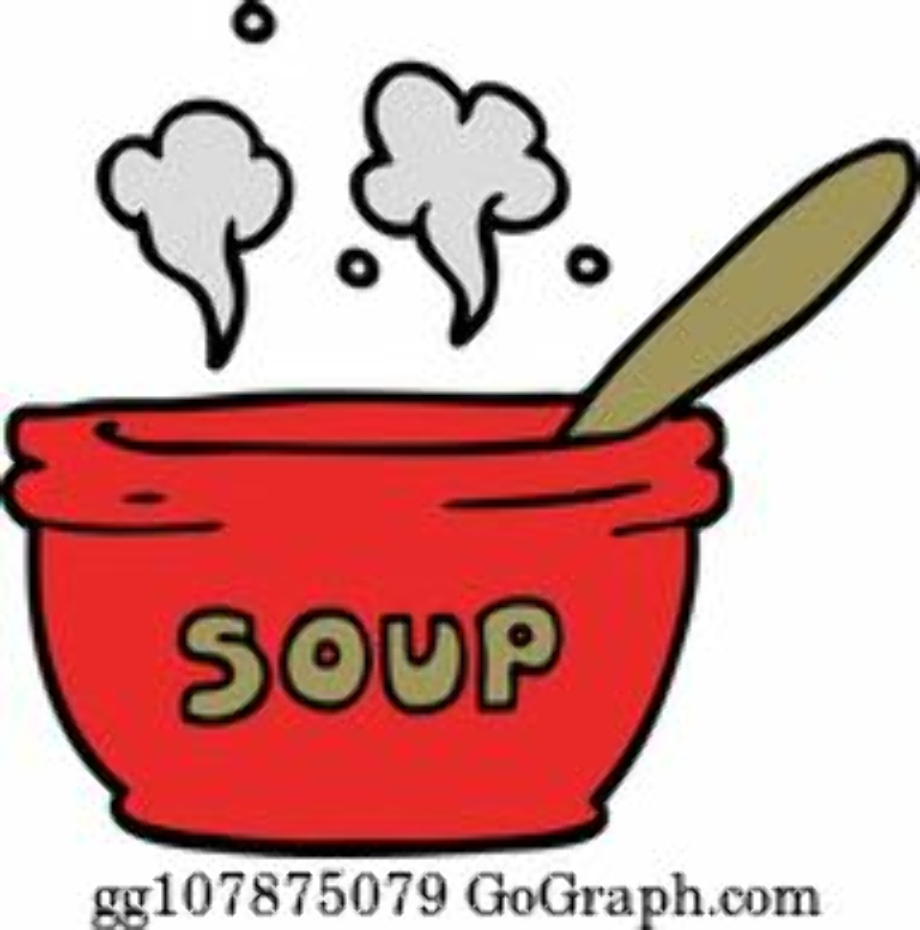 soup clipart hot