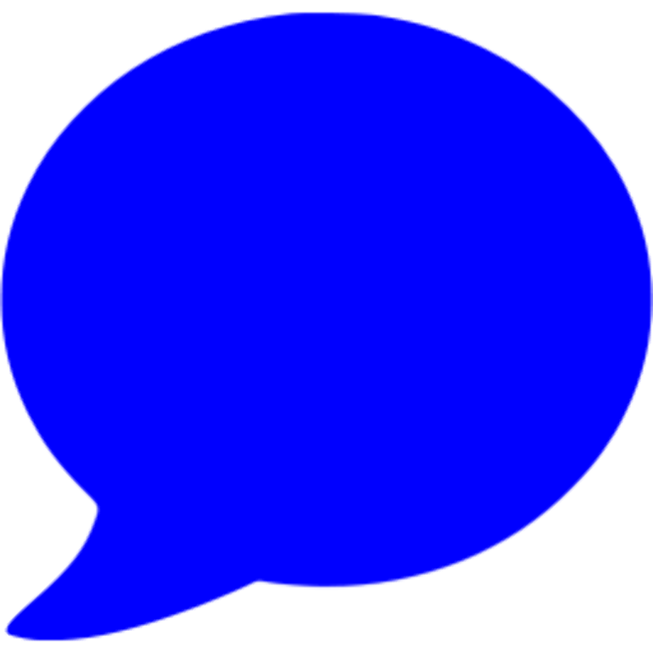 speech bubble transparent blue