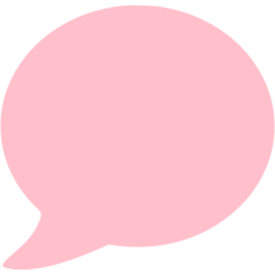 speech bubble transparent pink
