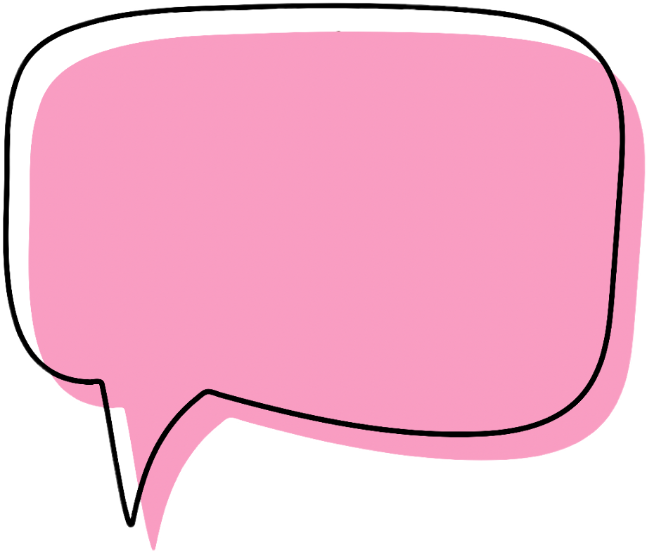 Download High Quality speech bubble transparent pink Transparent PNG