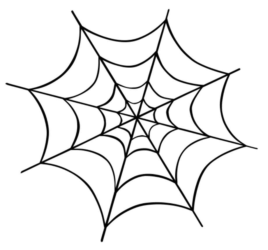 halloween clipart free spider web