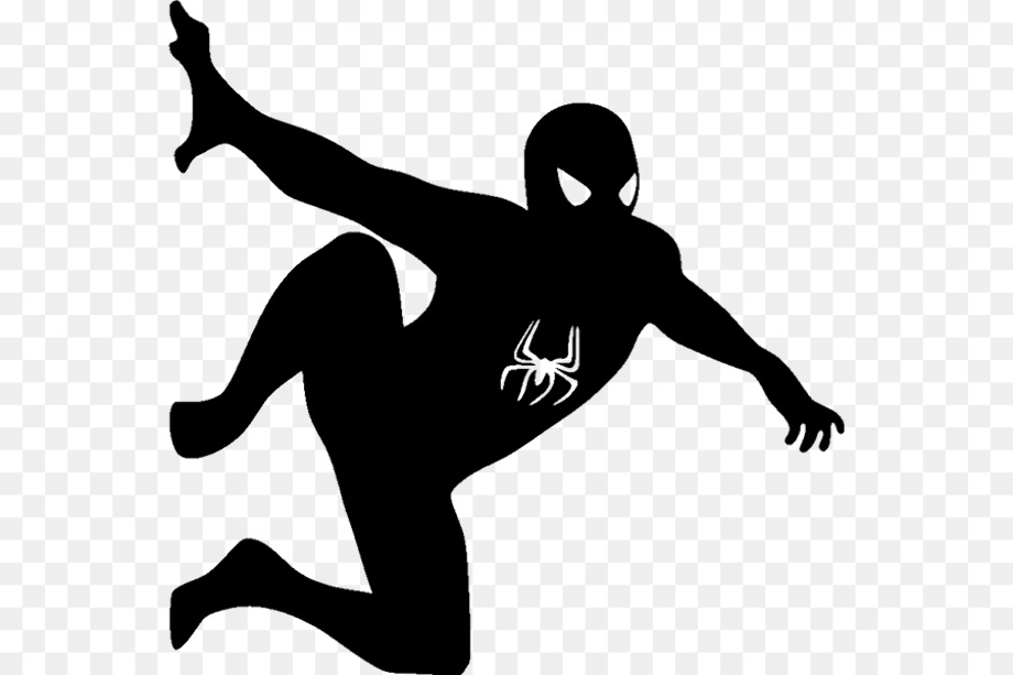 Download High Quality spiderman clipart silhouette Transparent PNG