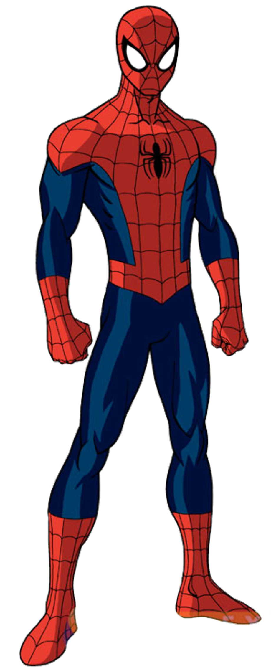 full body spiderman drawing