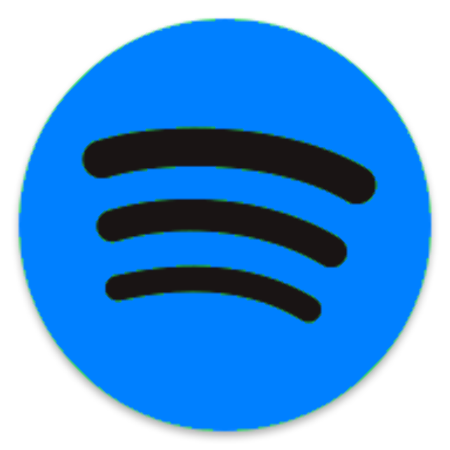 Download High Quality spotify logo transparent blue Transparent PNG