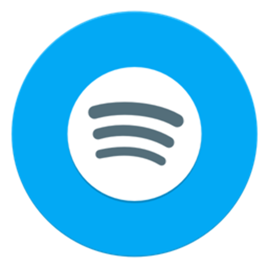 Download High Quality spotify logo transparent blue Transparent PNG