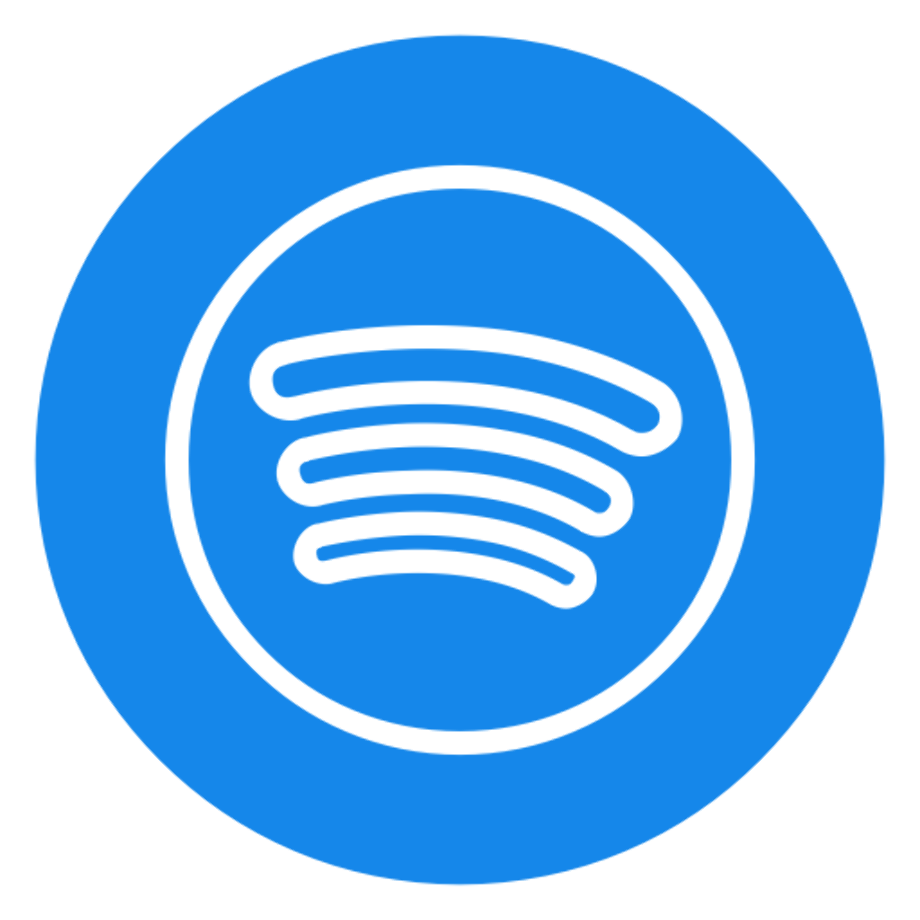 Download High Quality spotify logo transparent blue Transparent PNG